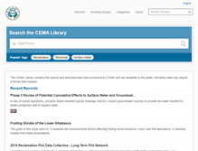 Tablet Screenshot of library.cemaonline.ca